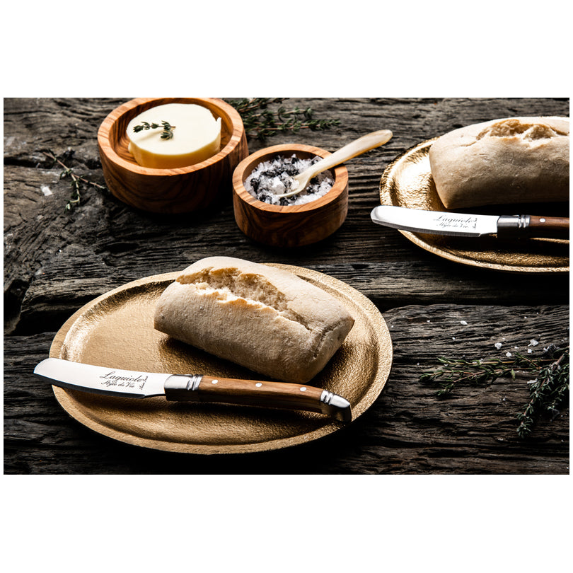 Coltello spalmaburro "Luxury Line - Olive Wood", confezione 4 pezzi cm 6,5