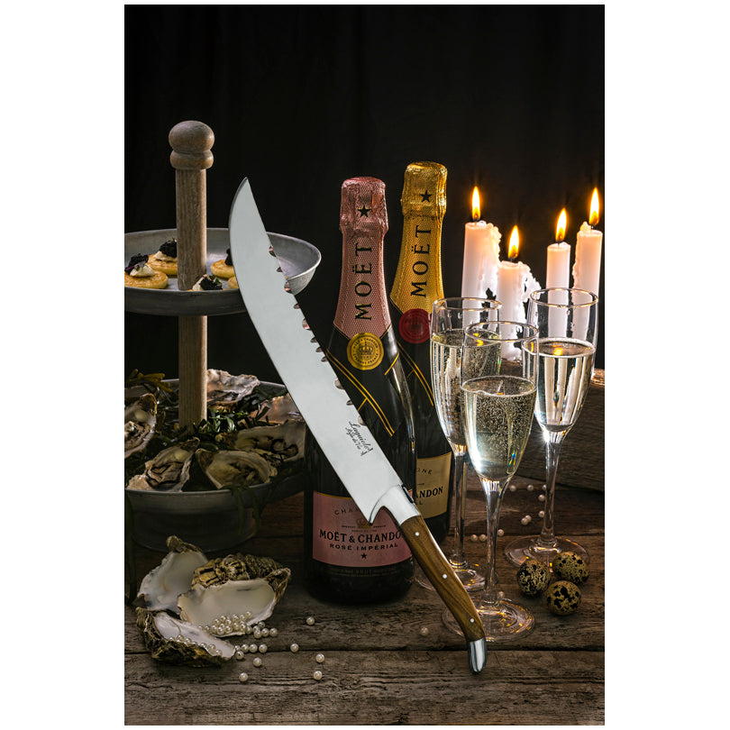 Sciabola champagne con manico in legno d'ulivo "Luxury Line" cm 27