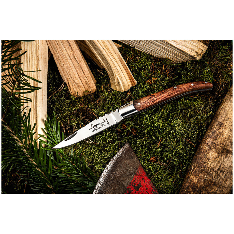 Coltello da tasca "Luxury Line - Pakka Rose" cm 8,5/10,5