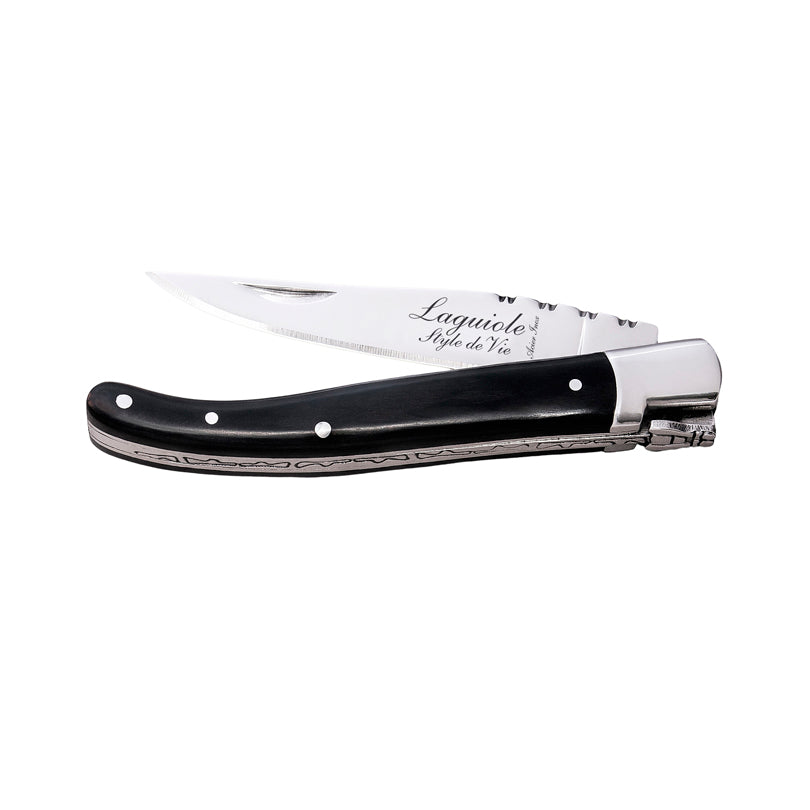 Coltello da tasca "Luxury Line - Pakka Black" cm 8,5/11