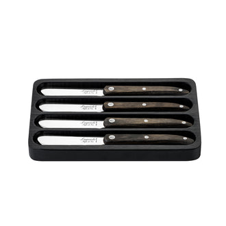 Coltello spalmaburro "Innovation Line - Grey Pakka", confezione 4 pezzi cm 6,5