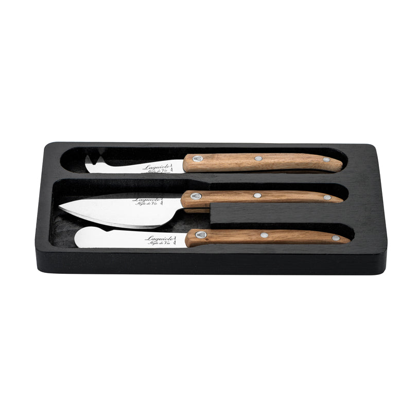 Set 3 coltelli formaggio "Innovation Line - Oak" cm 5,5/6/6,7