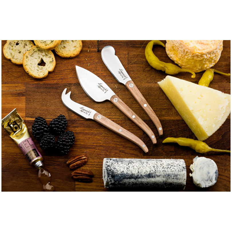 Set 3 coltelli formaggio "Innovation Line - Oak" cm 5,5/6/6,7