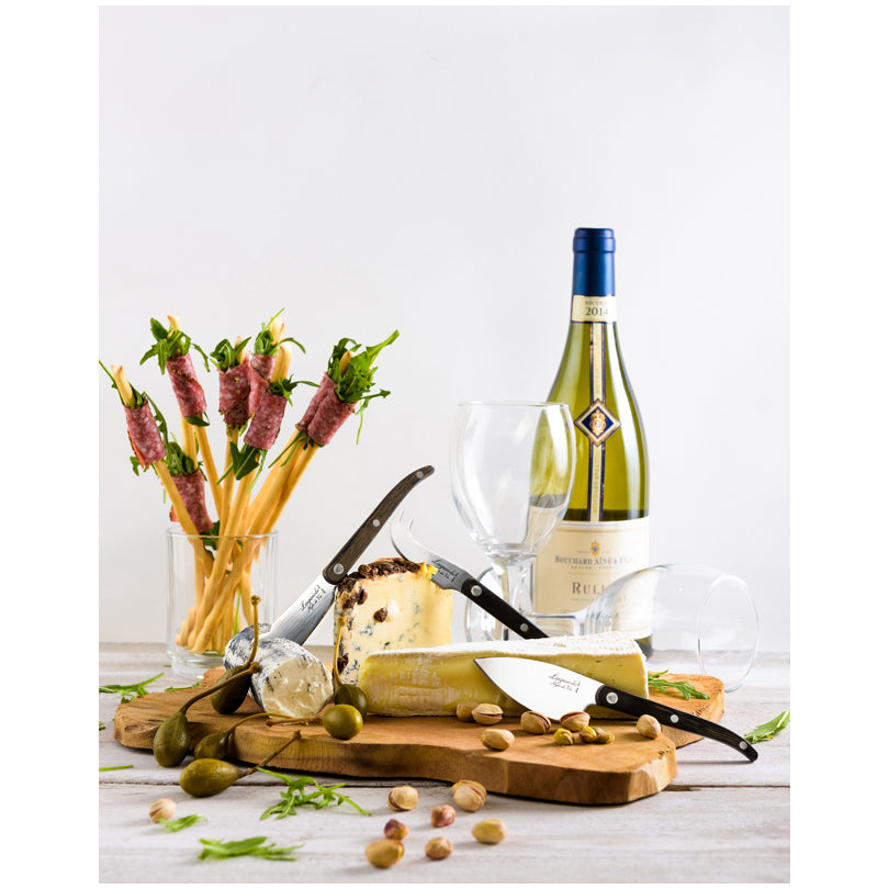 Set 3 coltelli formaggio "Innovation Line - Grey Pakka" cm 5,5/6/6,7