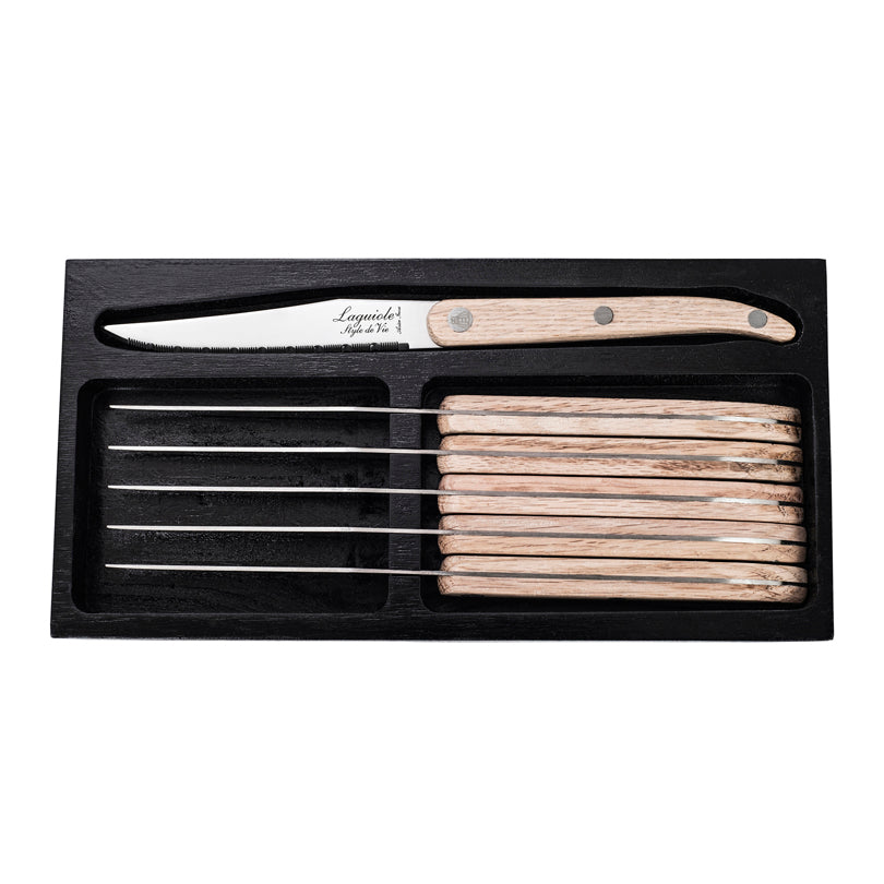 Set 6 coltelli da bistecca "Innovation Line - Oak" cm 11