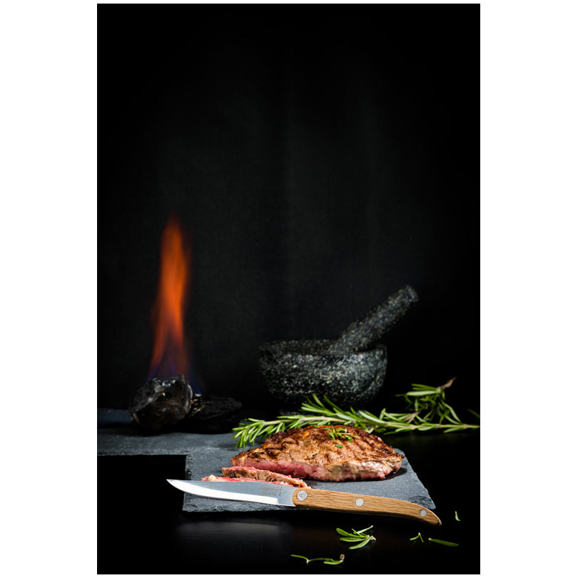 Set 6 coltelli da bistecca "Innovation Line - Oak" cm 11