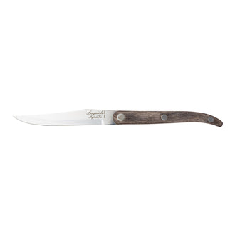 Set 6 coltelli da bistecca "Innovation Line - Grey Pakka" cm 11