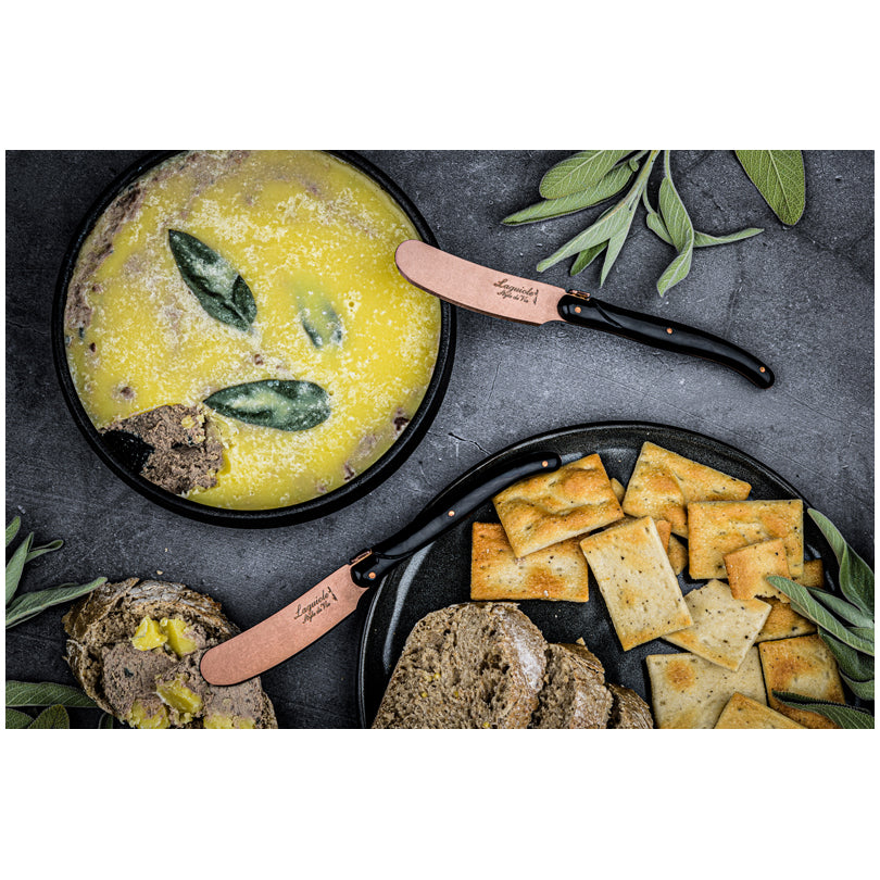 Coltello spalmaburro "Prestige Line - Copper Stonewash", confezione 4 pezzi cm 6,5