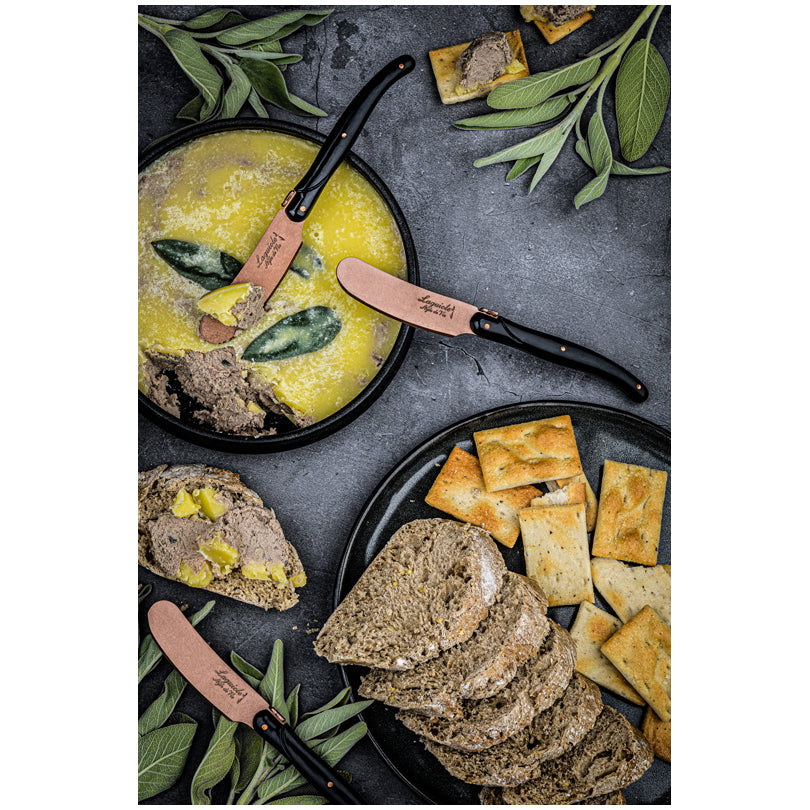 Coltello spalmaburro "Prestige Line - Copper Stonewash", confezione 4 pezzi cm 6,5