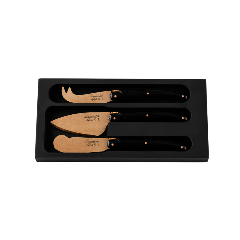 Set 3 coltelli formaggio "Prestige Line - Copper Stonewash" cm 5,5/6/6,7