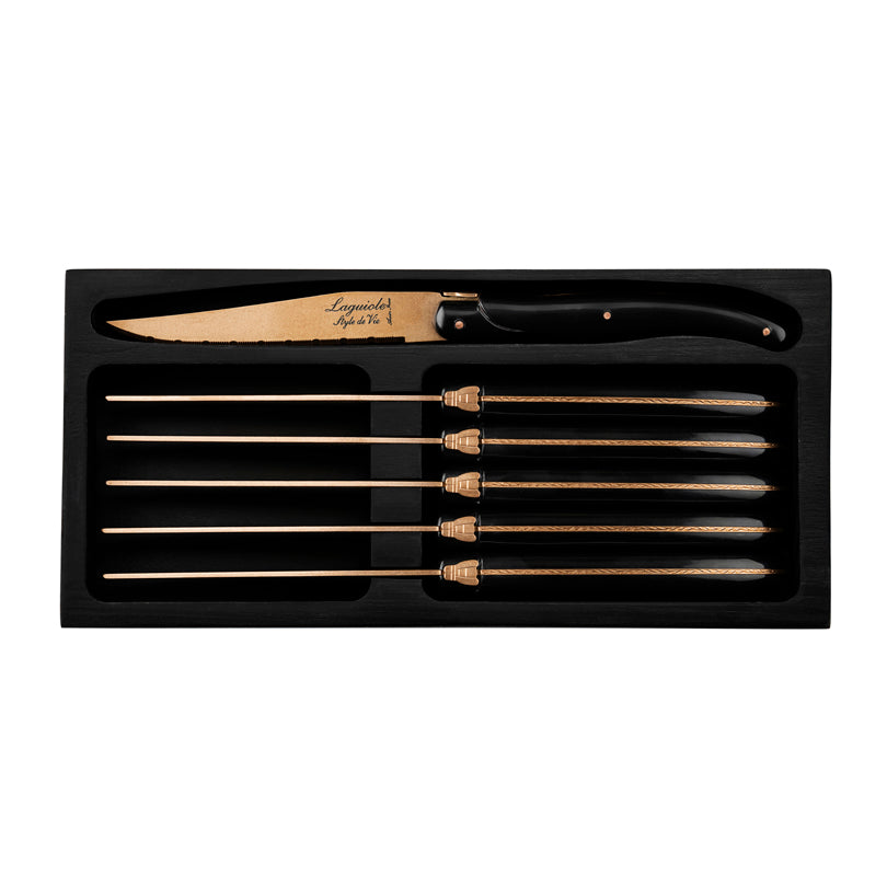 Set 6 coltelli da bistecca "Prestige Line - Copper Stonewash" cm 11