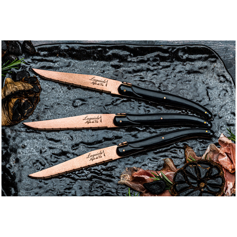 Set 6 coltelli da bistecca "Prestige Line - Copper Stonewash" cm 11