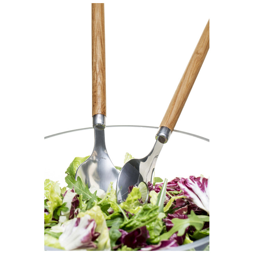 Posate insalata "Oval Oak" cm 6x31x2