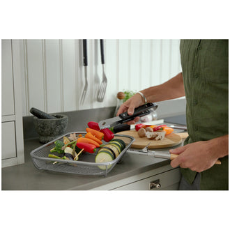 Cestello di cottura BBQ con manico staccabile cm 57x38x8