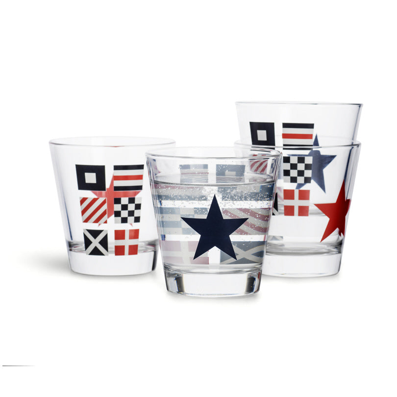 Bicchieri "Nautic" set da 4 pezzi assortiti cl 20/cm Ø8,5x9
