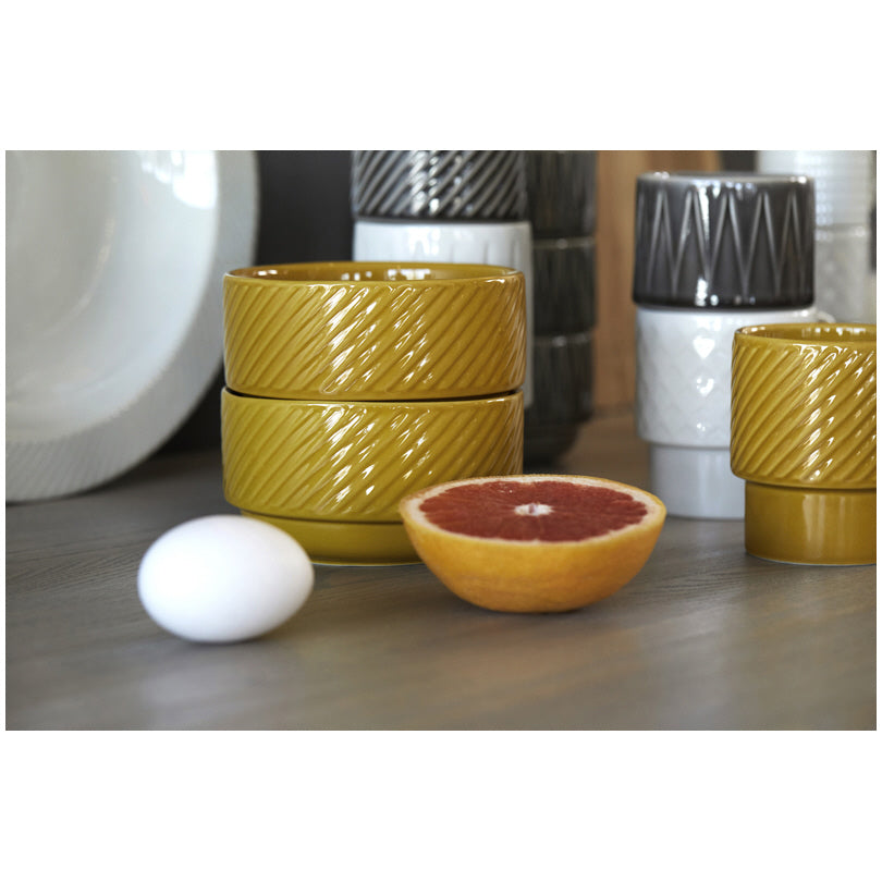 Ciotola per muesli con rilievo "Coffee & More" cm Ø12x7