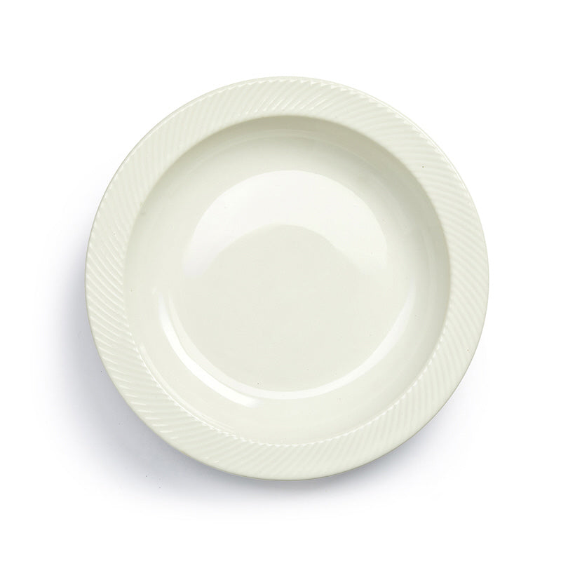 Piatto da portata tondo con rilievo "Coffee & More" cm Ø30x5