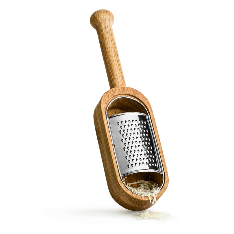 Grattugia formaggio con recipiente di raccolta Oak cm 27x7x4,2