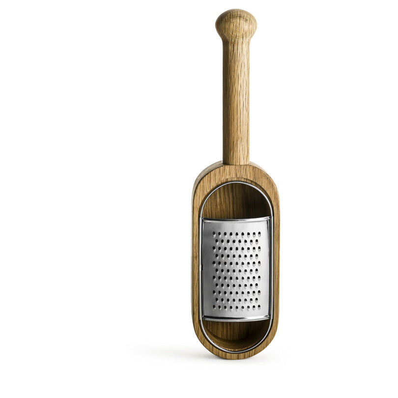 Grattugia formaggio con recipiente di raccolta Oak cm 27x7x4,2