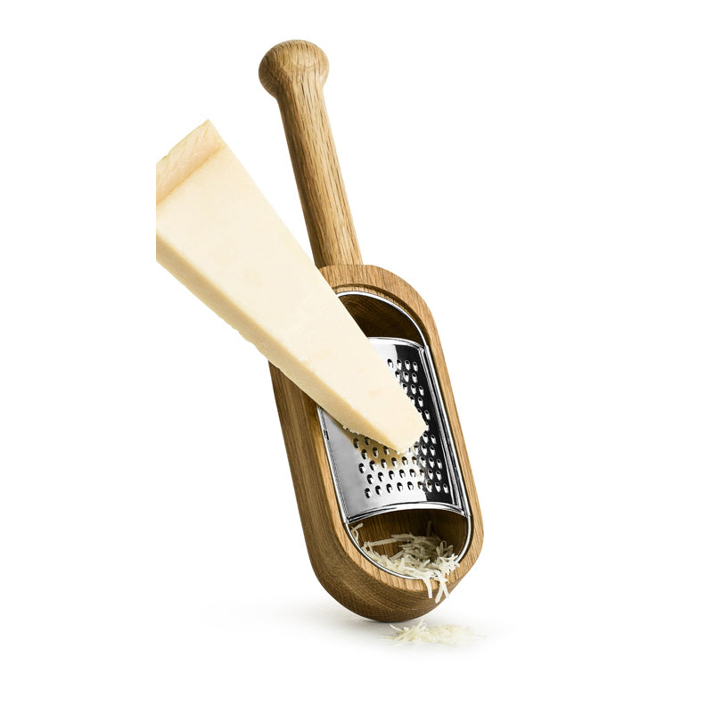 Grattugia formaggio con recipiente di raccolta Oak cm 27x7x4,2