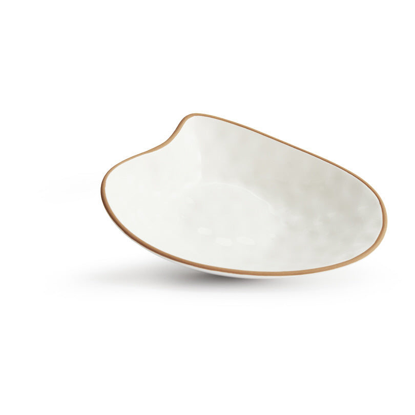 Ciotola snack a forma di conchiglia "Seafood" in confezione da due pezzi cm 14,5x10,5x3,6