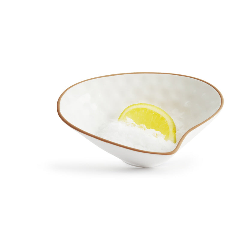 Ciotola snack a forma di conchiglia "Seafood" in confezione da due pezzi cm 14,5x10,5x3,6