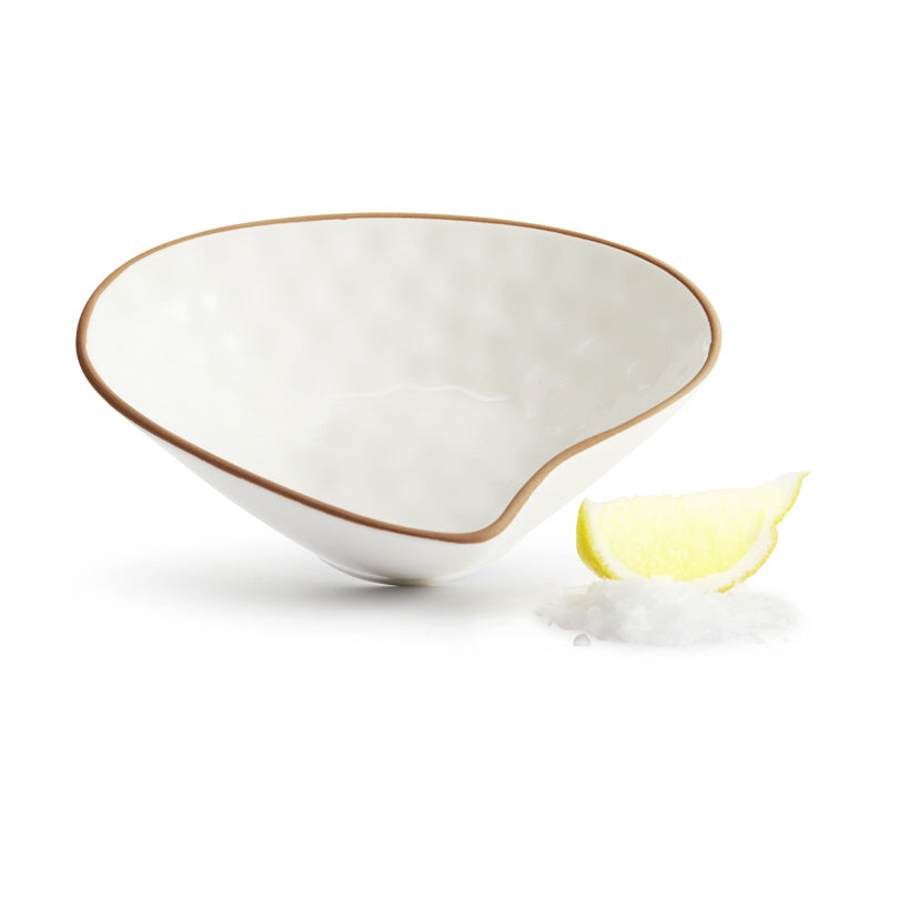 Ciotola snack a forma di conchiglia "Seafood" in confezione da due pezzi cm 14,5x10,5x3,6