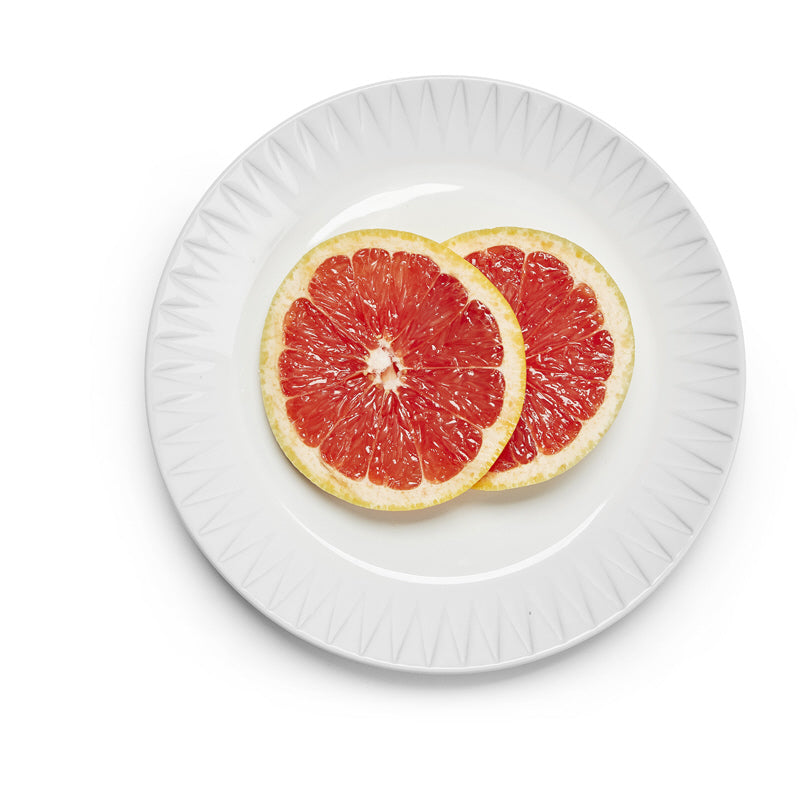 Piatto colazione tondo con rilievo "Coffee & More" cm Ø20x2