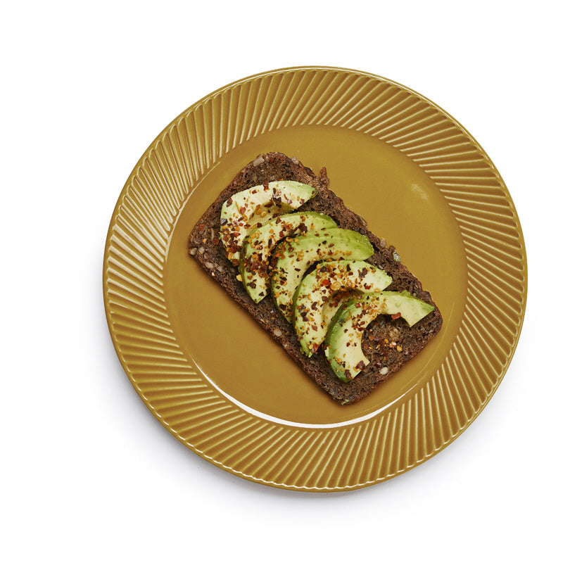 Piatto colazione tondo con rilievo "Coffee & More" cm Ø20x2