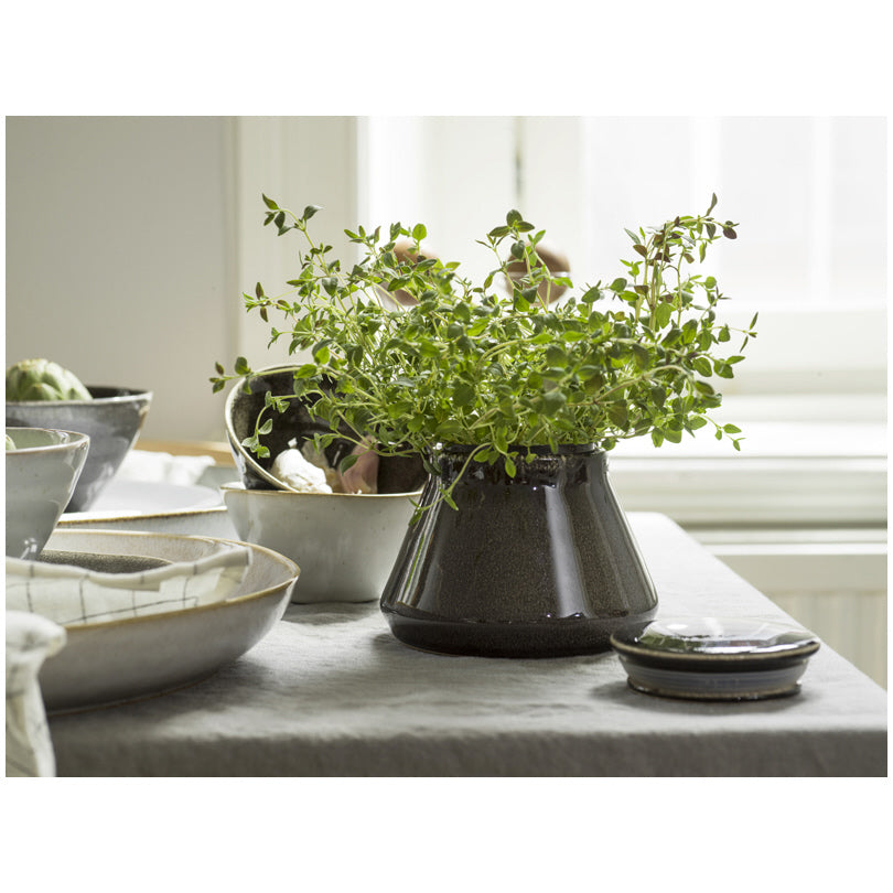 Barattolo con coperchio Nature, piccolo cm Ø13x10/cl 55