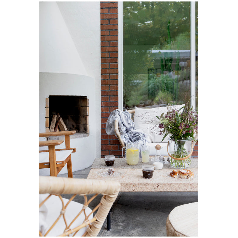 Tazza caffè con rilievo "Picnic", confezione 4 pezzi ml 200/cm Ø8x8