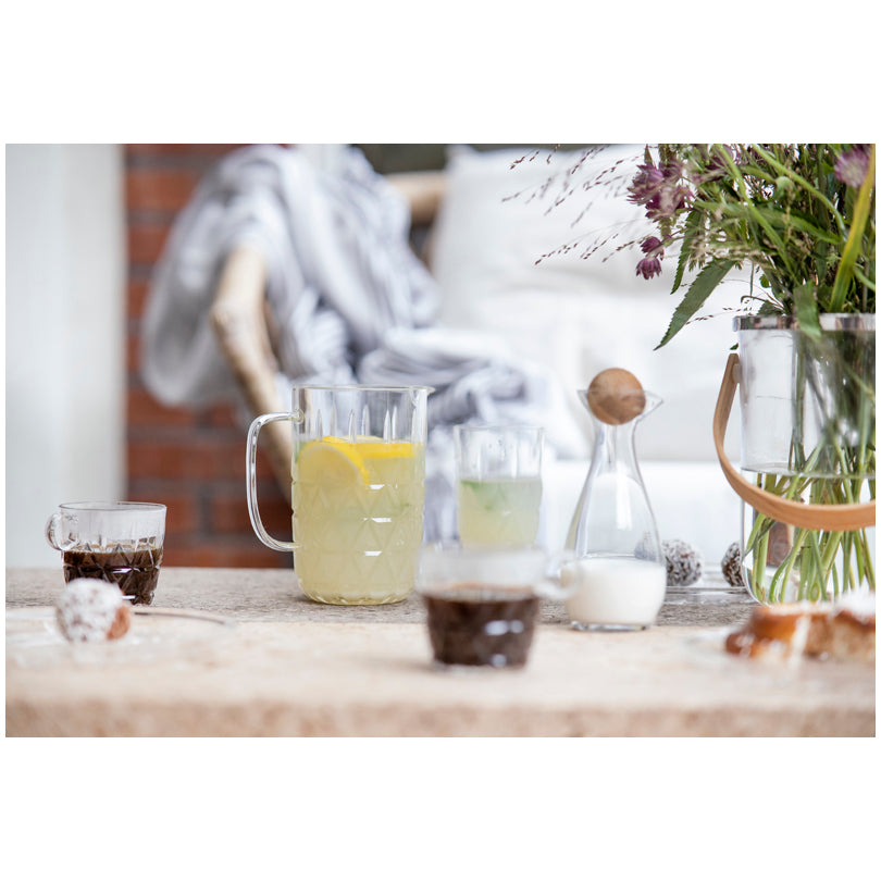 Tazza caffè con rilievo "Picnic", confezione 4 pezzi ml 200/cm Ø8x8