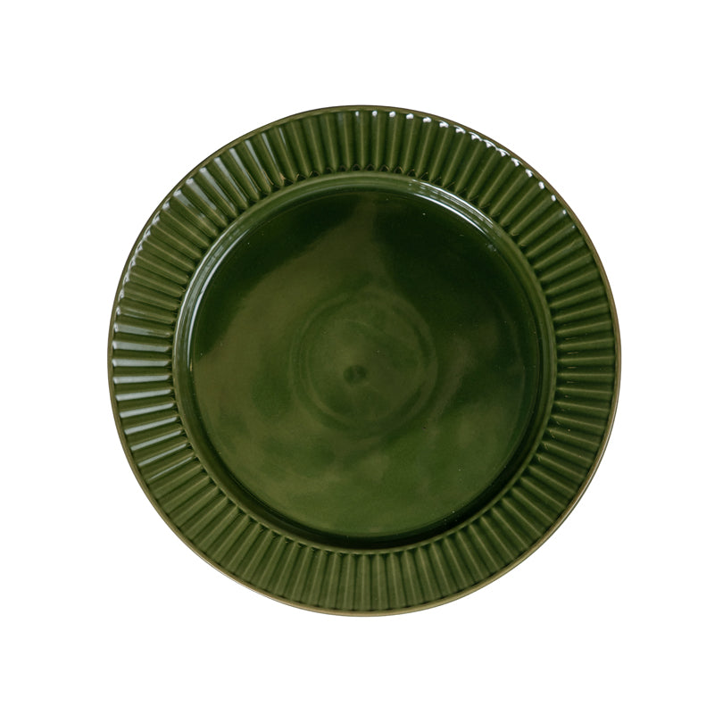 Piatto piano con rilievo "Coffee & More" cm Ø27x2