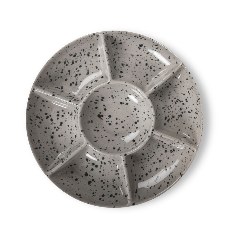 Piatto da portata con 6 scomparti "Ditte" cm Ø26x3,5