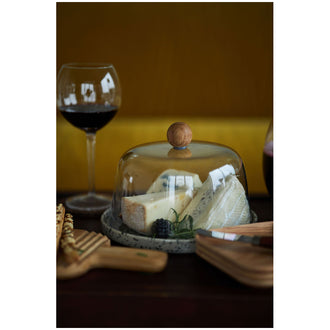 Campana per formaggio tonda "Ditte", 2 pezzi cm Ø19,5x13