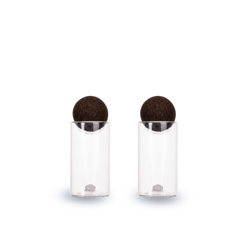 Spargisale & spargipepe con tappi in sughero "Nature" cm Ø4,5x11,5