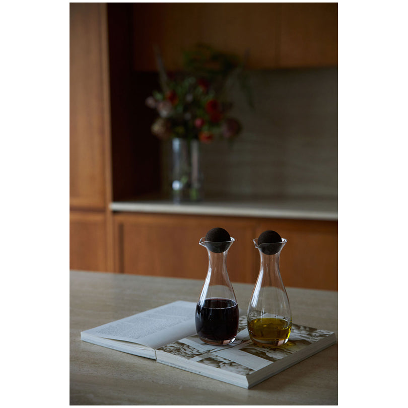 Bottiglia olio/aceto con tappo in sughero "Nature", confezione 2 pezzi cl 35/cm Ø7,5x19,5