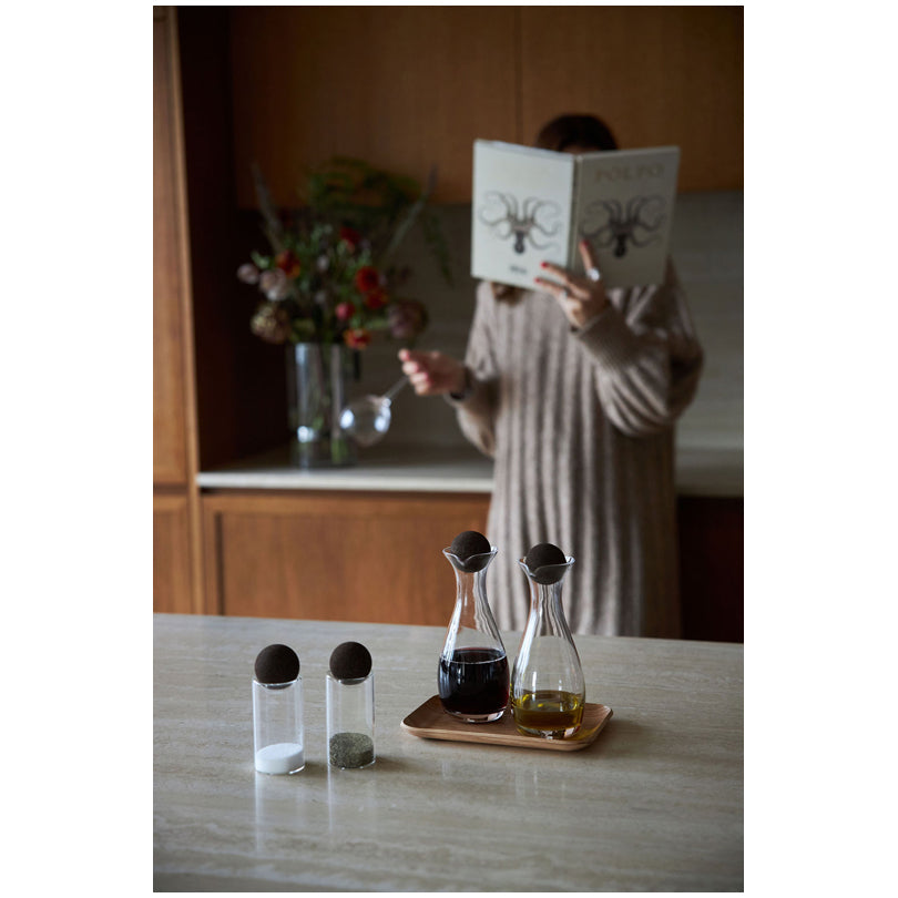 Bottiglia olio/aceto con tappo in sughero "Nature", confezione 2 pezzi cl 35/cm Ø7,5x19,5