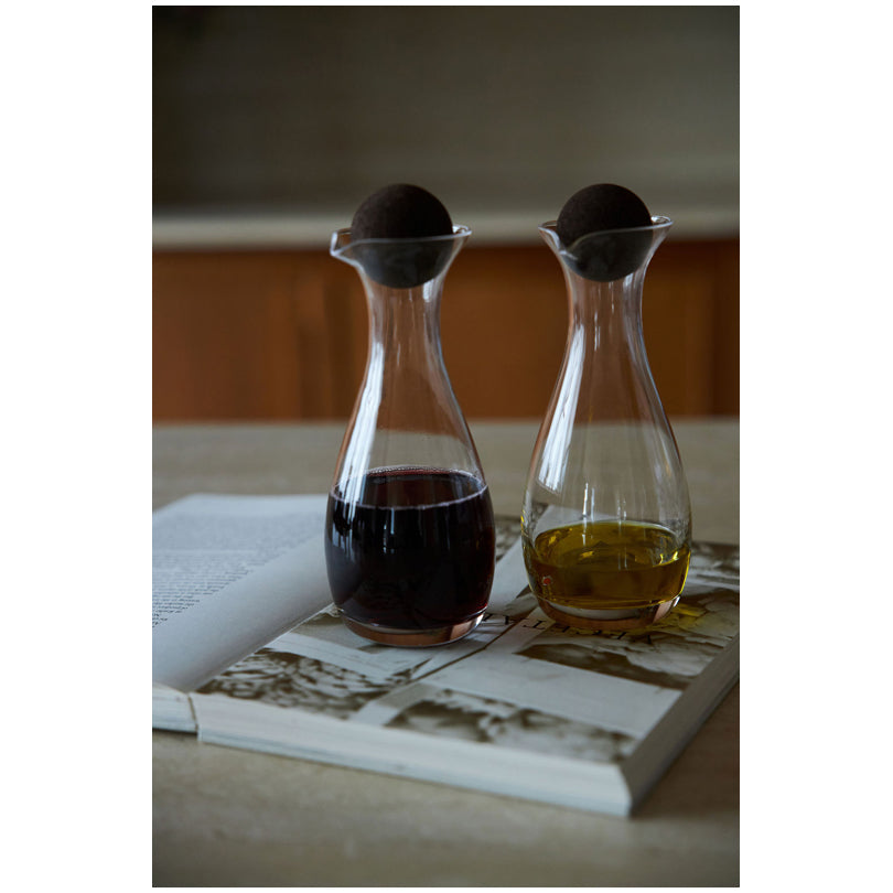 Bottiglia olio/aceto con tappo in sughero "Nature", confezione 2 pezzi cl 35/cm Ø7,5x19,5