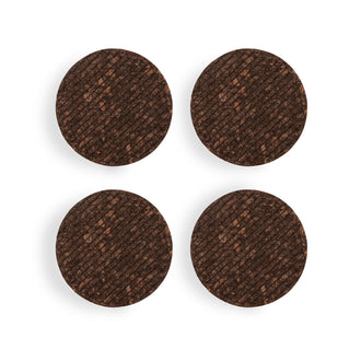 Sottobicchiere tondo "Dante", confezione 4 pezzi cm Ø10x0,5