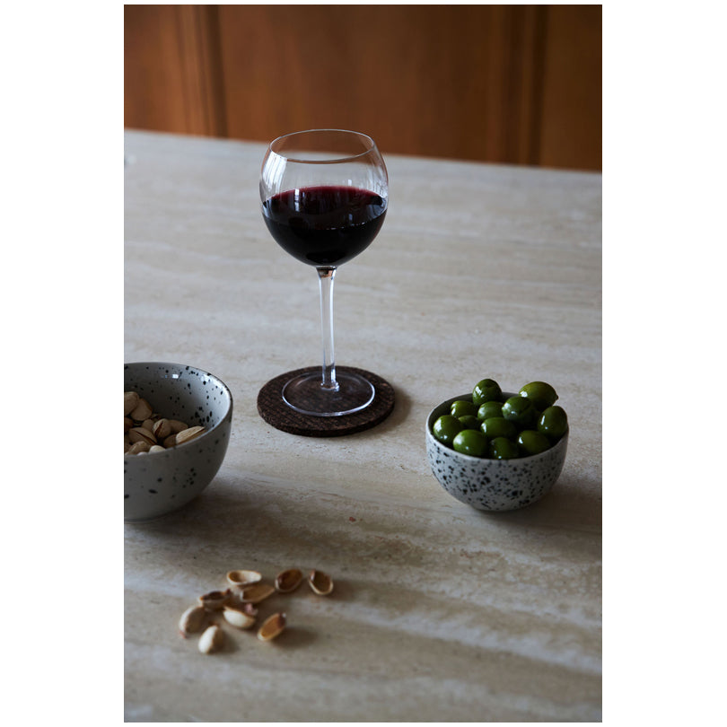 Sottobicchiere tondo "Dante", confezione 4 pezzi cm Ø10x0,5