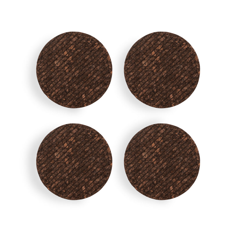 Sottobicchiere tondo "Dante", confezione 4 pezzi cm Ø10x0,5