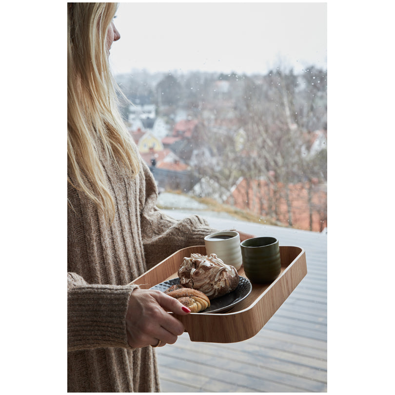 Vassoio per servire con 2 manici "Hanna" cm 35x28x4,5