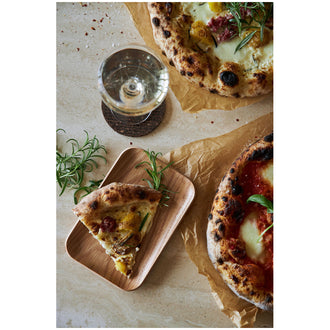 Piatto snack rettangolare "Hanna" cm 19x13x1,5