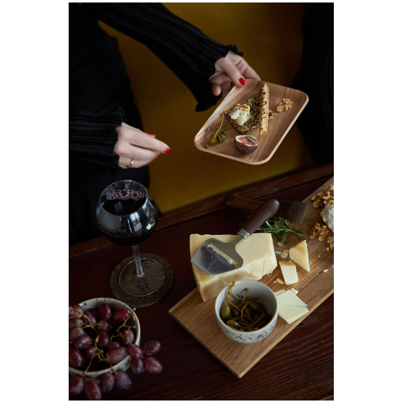 Piatto snack rettangolare "Hanna" cm 19x13x1,5