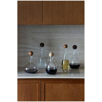 Caraffa vino con tappo in sughero "Nature" l 2/cm Ø14,5x35