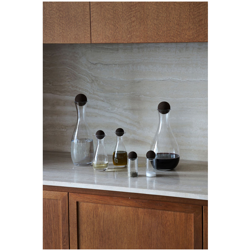 Caraffa vino con tappo in sughero "Nature" l 2/cm Ø14,5x35