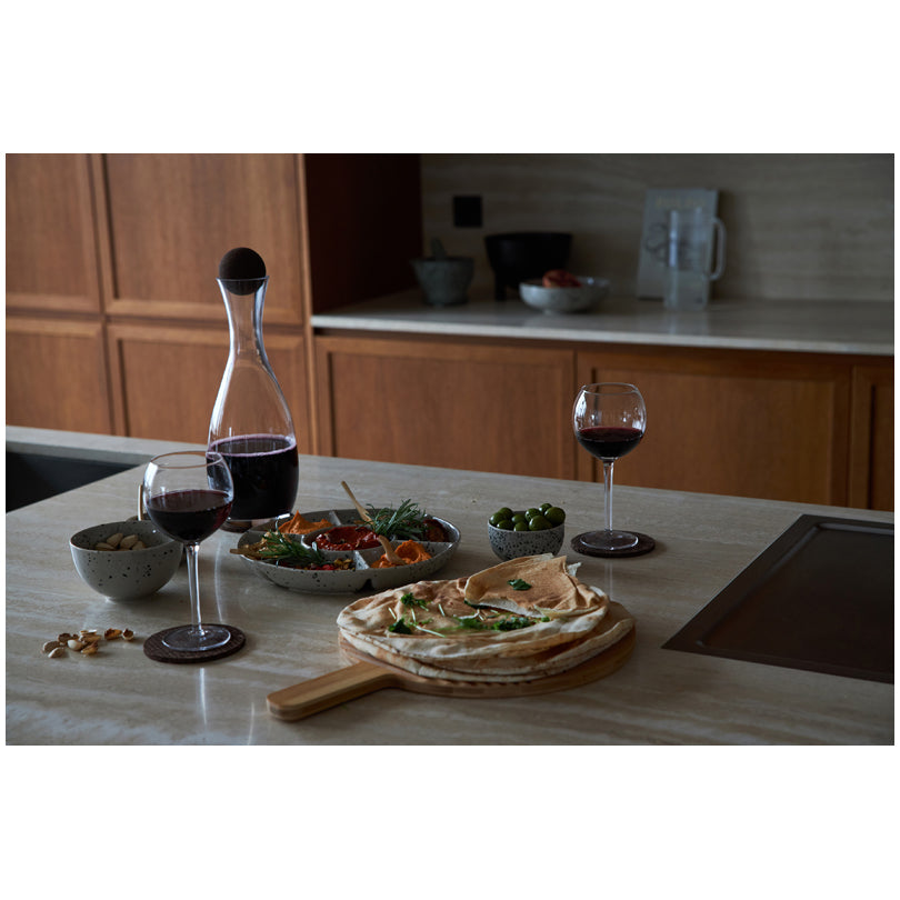 Caraffa vino con tappo in sughero "Nature" l 1,5/cm Ø11,5x35