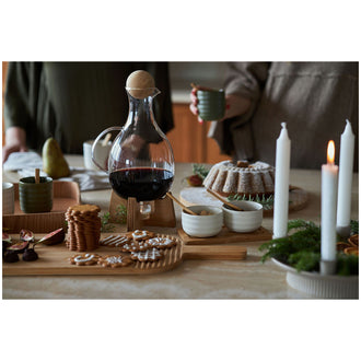 Caraffa Vin brulè con scaldavivande "Nature" l 1,8/cm Ø16x32,5