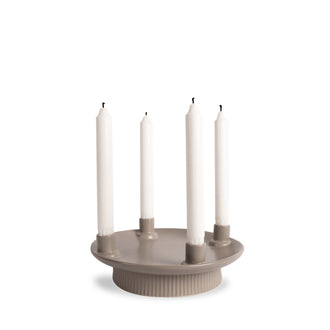 Portacandela tondo per 4 candele coniche "Maria" cm Ø23x5